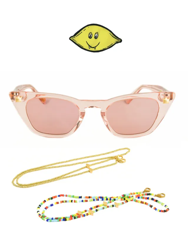 DOPE LEMON // Rose Pink Cadillac Sunglass Package // Pink sold by Fallen Broken Street