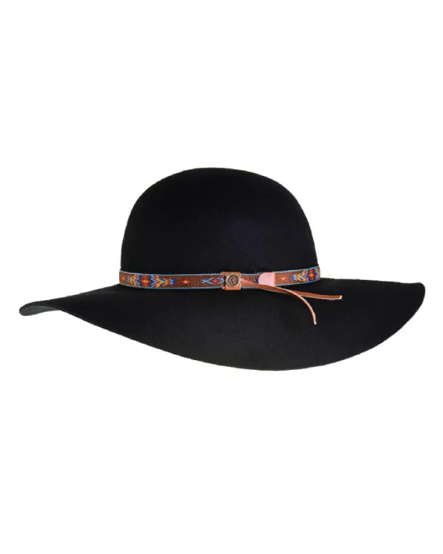The Little Hippie Floppy Felt Hat - Black sold by Fallen Broken Street