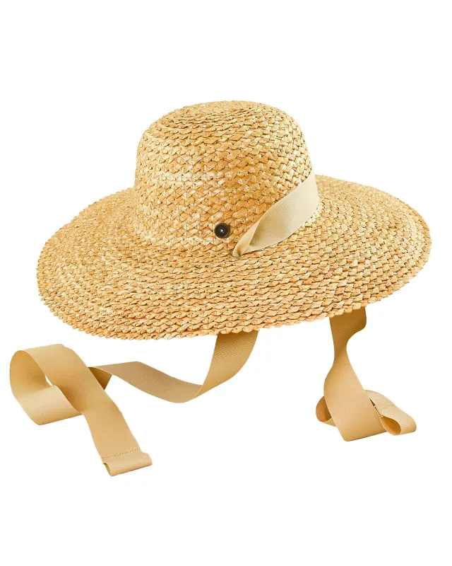 The Daisy – Wide Brim Straw Sun Hat sold by Fallen Broken Street
