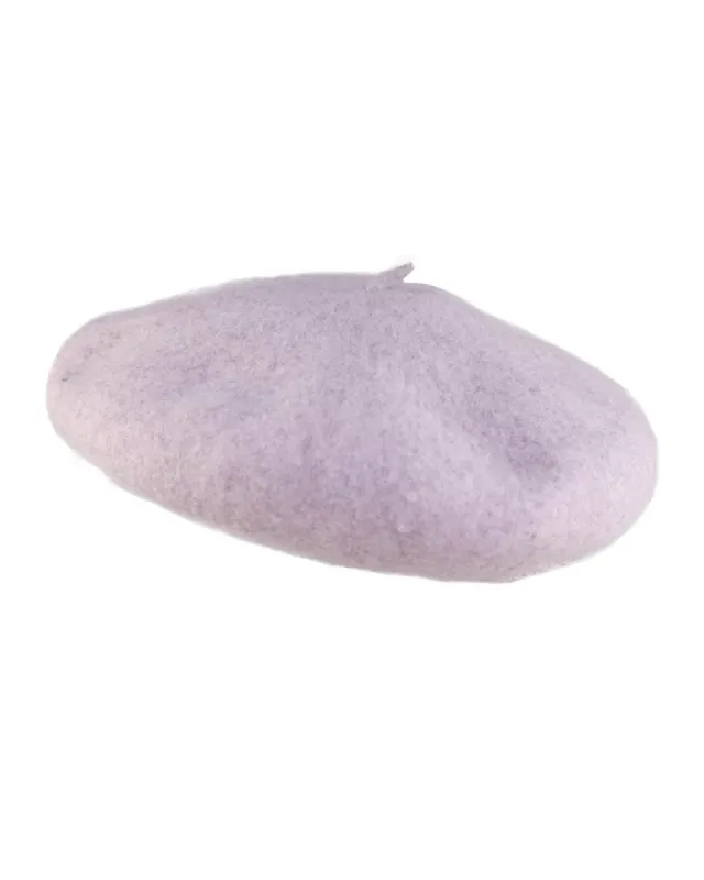 The Belle Beret – Lilac Cream Wool sold by Fallen Broken Street