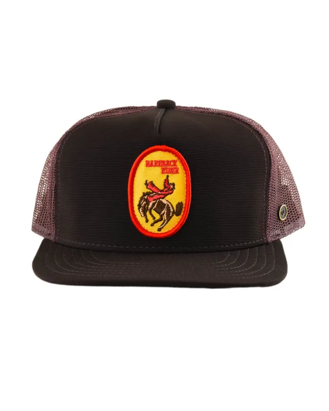 The Bareback – Mesh Trucker Cap in Espresso sold by Fallen Broken Street