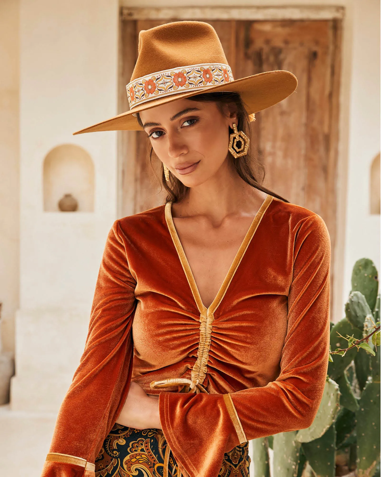 FBS x Nine Lives Bazaar – Rust - Festival Hat sold by Fallen Broken Street product image thumbnail 5