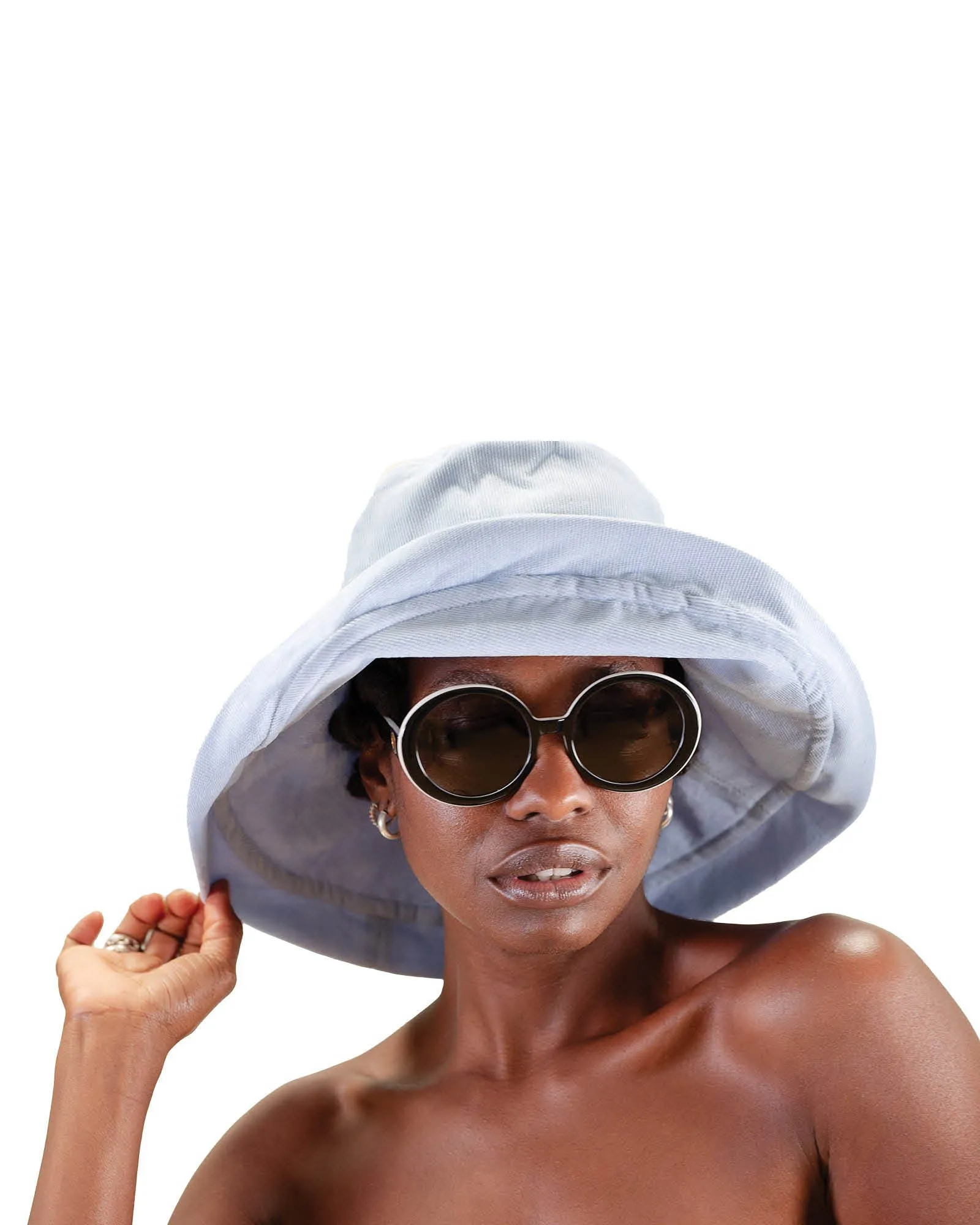 The Sunday – Light Blue Sun Hat sold by Fallen Broken Street product image thumbnail 5