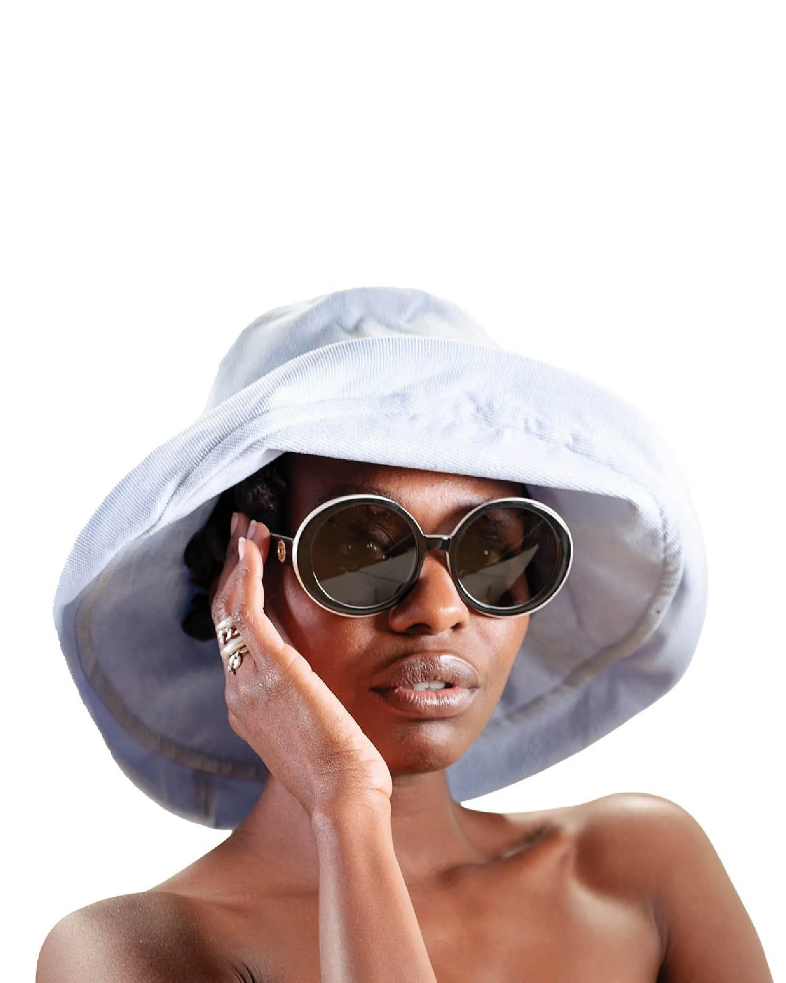 The Sunday – Light Blue Sun Hat sold by Fallen Broken Street product image thumbnail 4