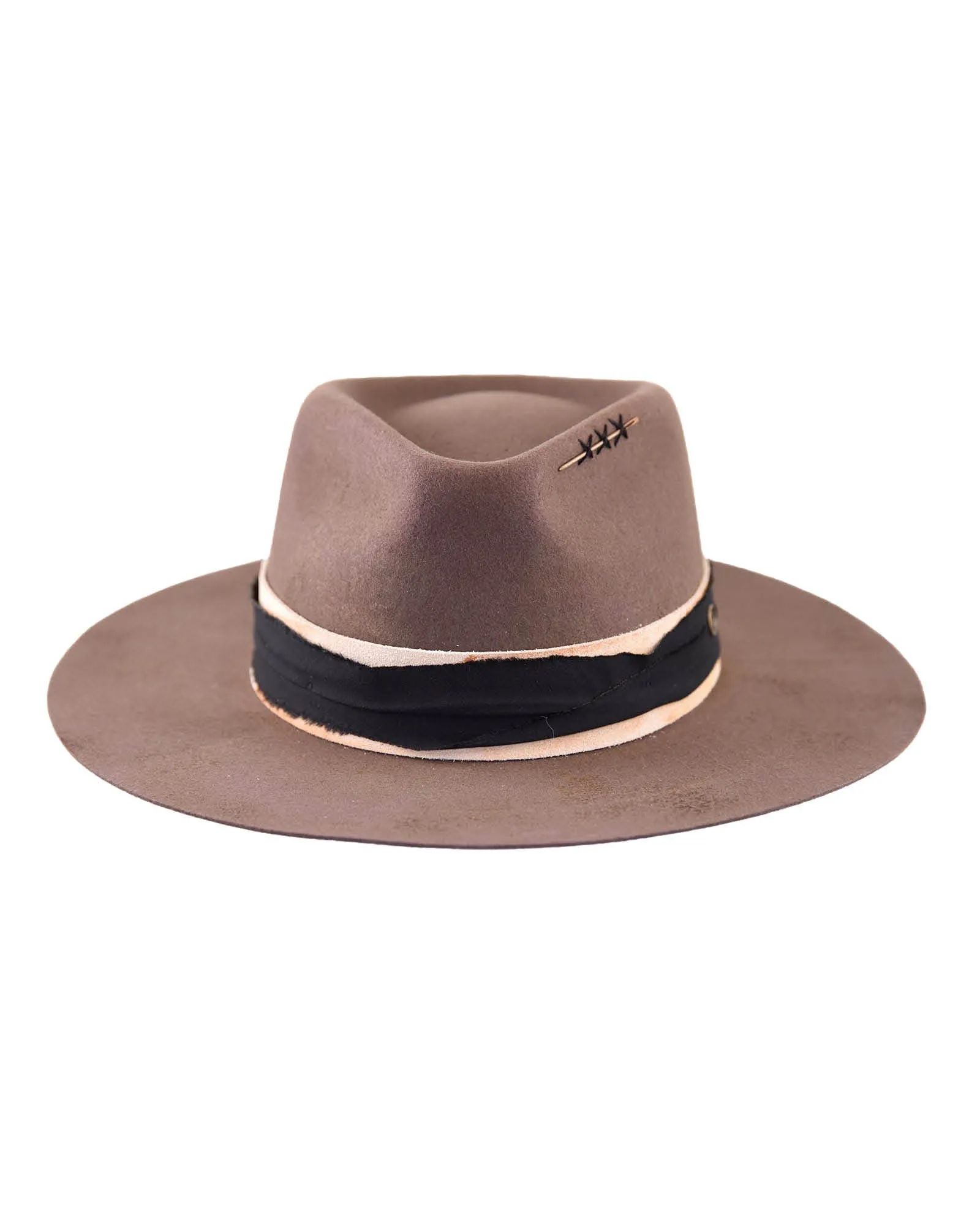 The Zephyr – Vintage Felt Hat in Taupe sold by Fallen Broken Street product image thumbnail 4