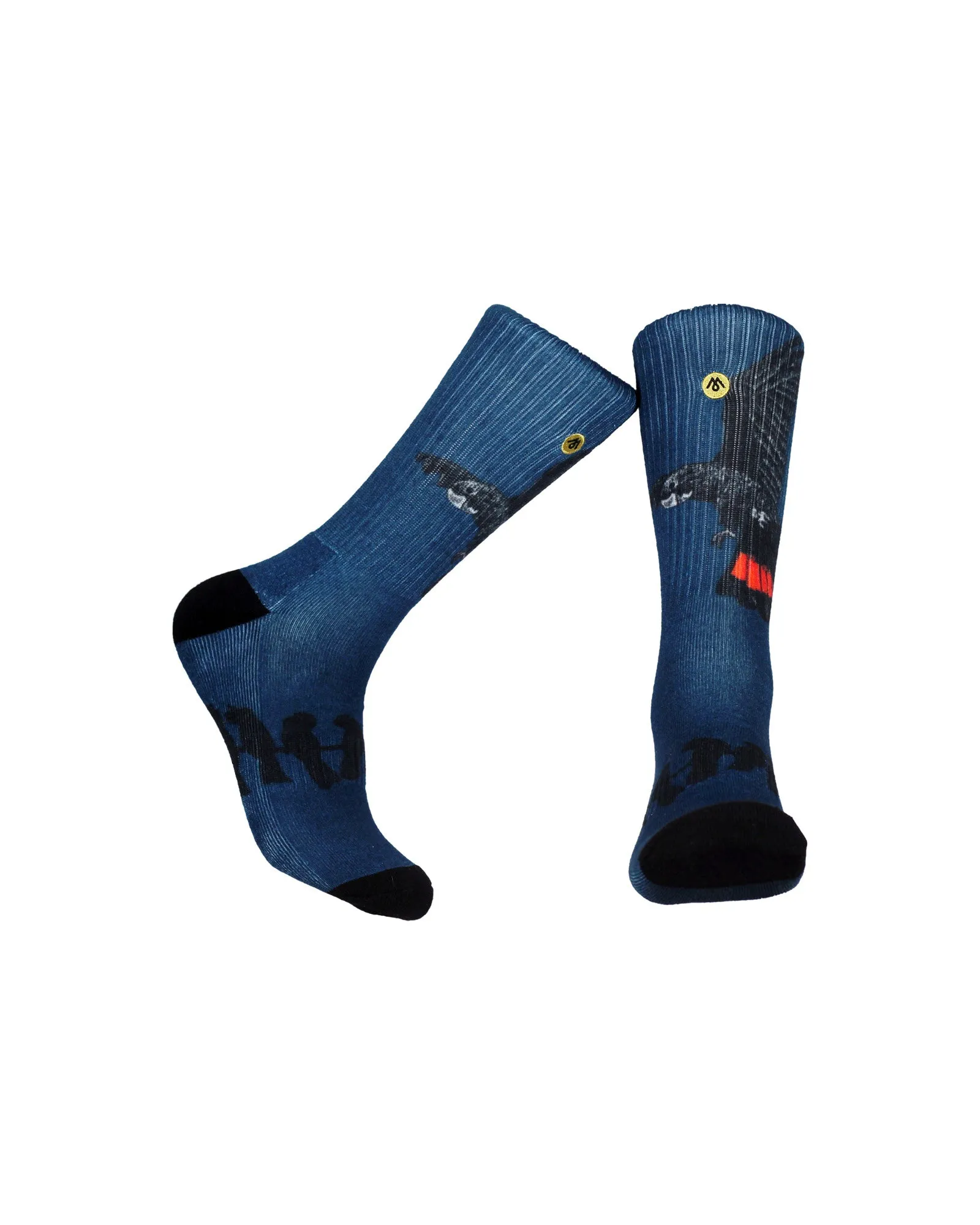 Mennie Socks – Red Tailed Black Cockatoo sold by Fallen Broken Street