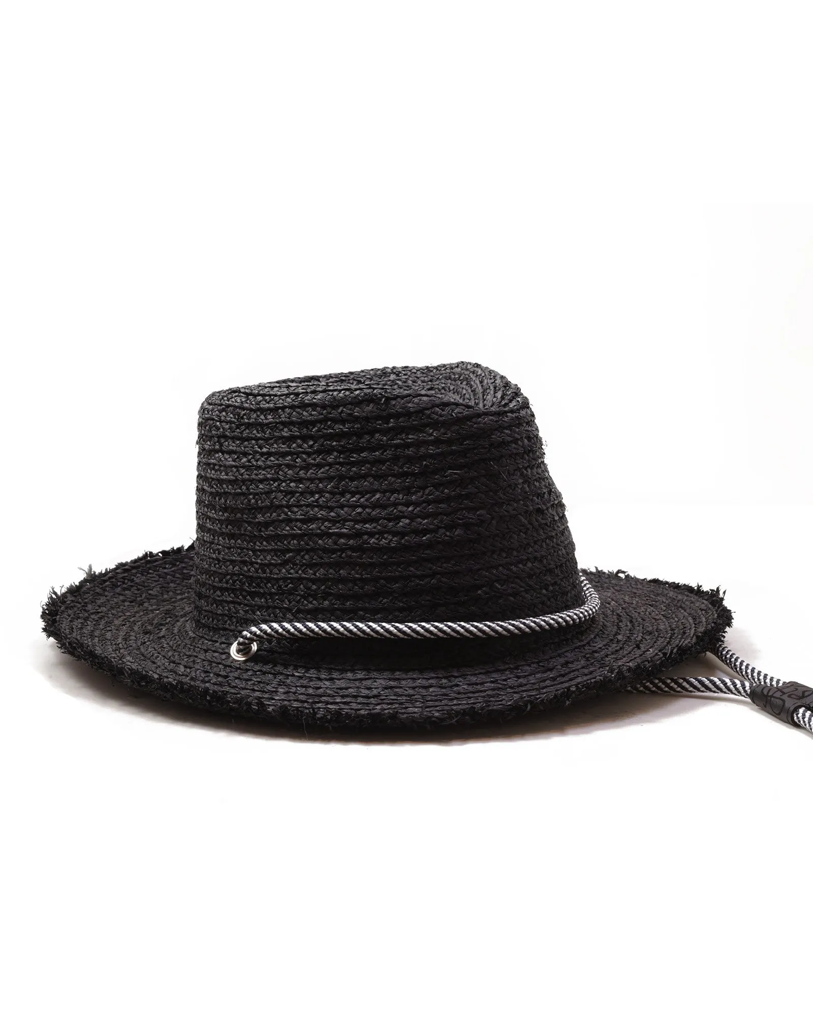 The Outrider Straw Hat – Black Raffia sold by Fallen Broken Street product image thumbnail 4