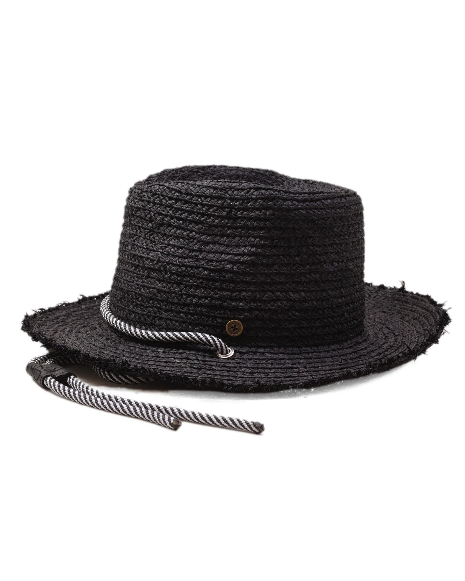 The Outrider Straw Hat – Black Raffia sold by Fallen Broken Street product image thumbnail 2