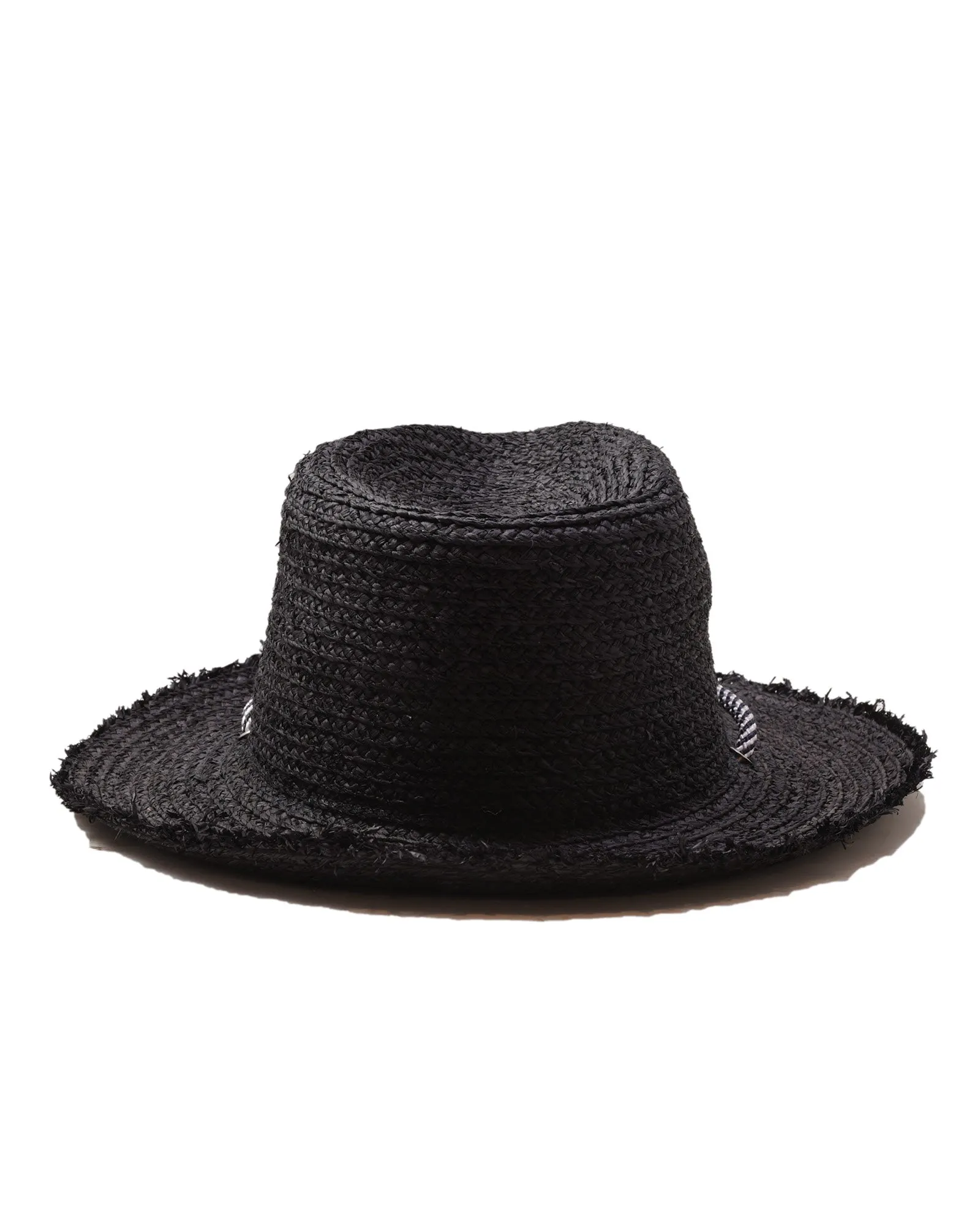 The Outrider Straw Hat – Black Raffia sold by Fallen Broken Street product image thumbnail 3