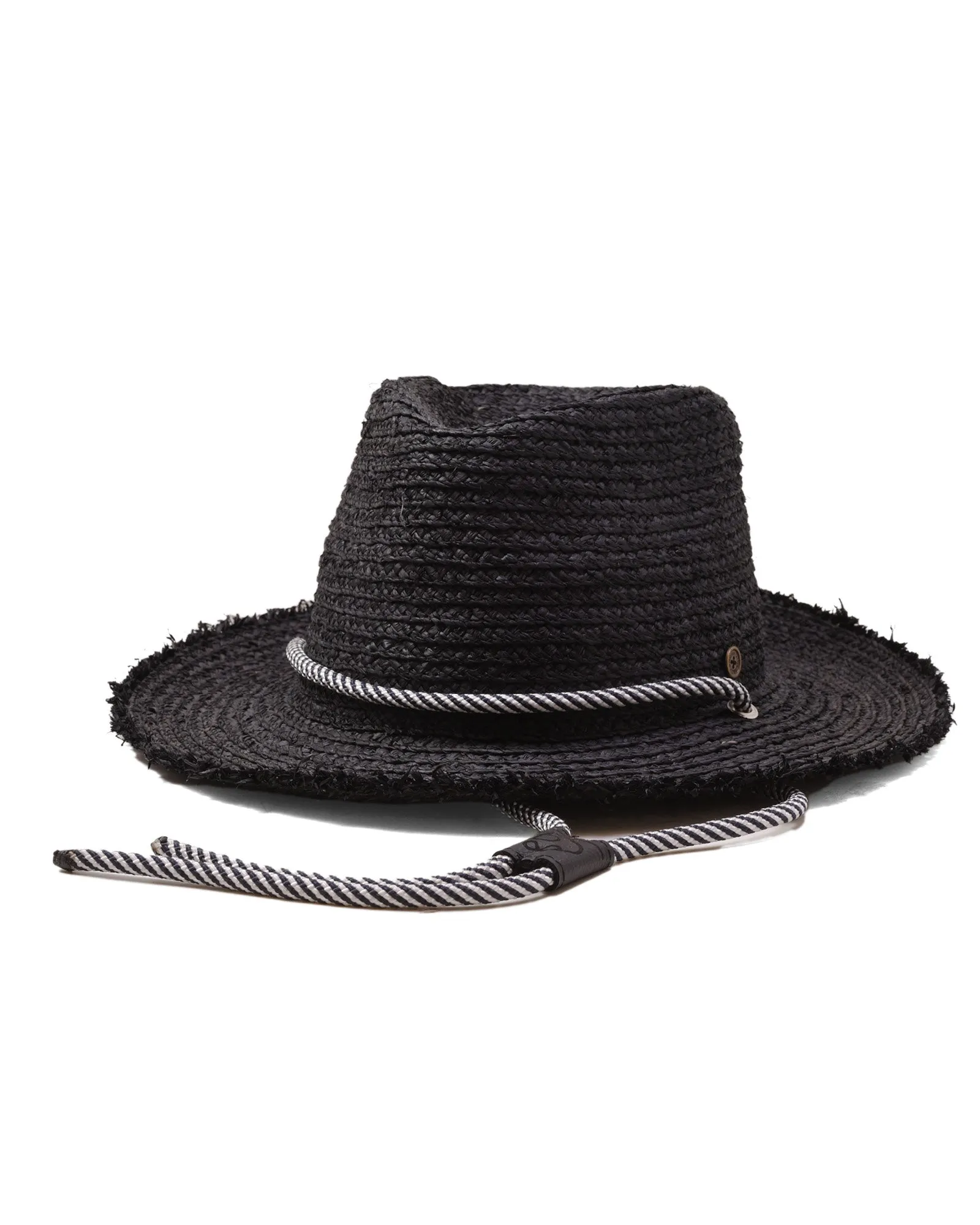 The Outrider Straw Hat – Black Raffia sold by Fallen Broken Street product image thumbnail 5