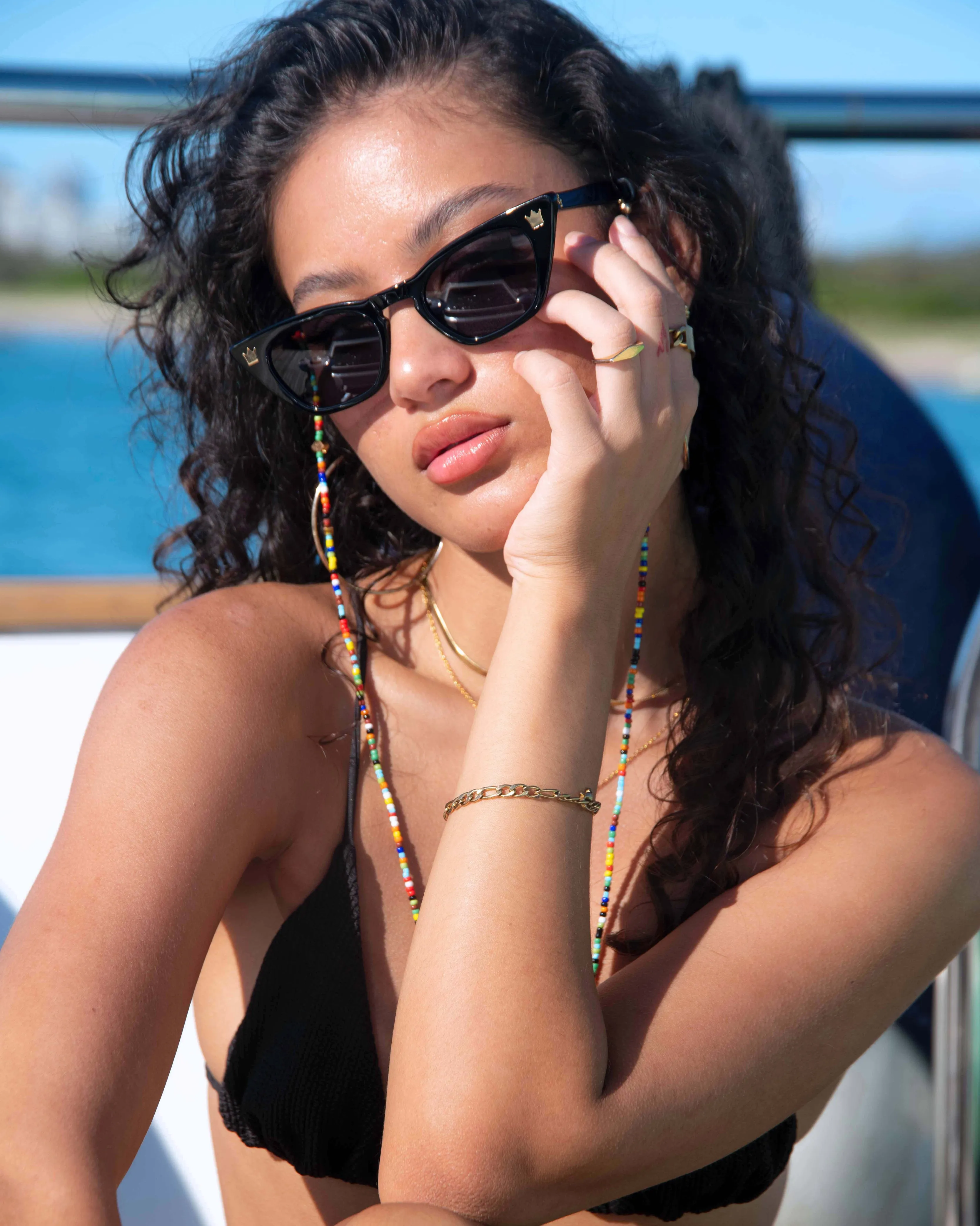DOPE LEMON // Sunglass Chain // Rainbow Lemon Head sold by Fallen Broken Street product image thumbnail 2