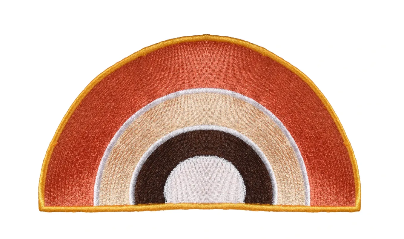 Retro Rainbow Embroidered Patch made by Fallen Broken Street