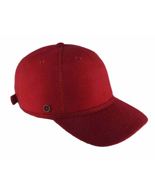 The Catch 6 panel Cap - DARK RED sold by Fallen Broken Street