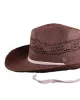 The Lover Straw Hat – Chocolate | Wide Brim Summer Hat sold by Fallen Broken Street