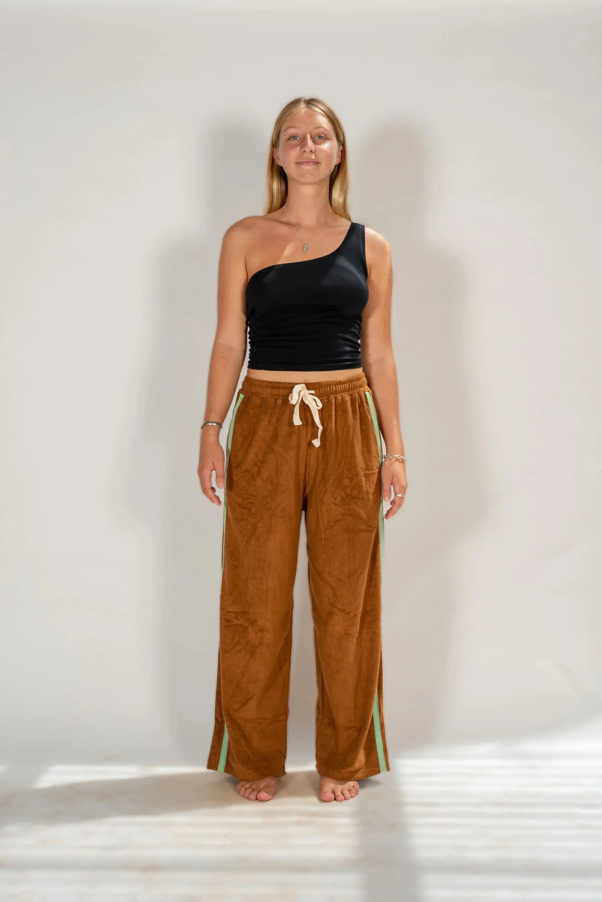 Après Surf Pant Brown with Mint Stripe sold by Fallen Broken Street product image thumbnail 2