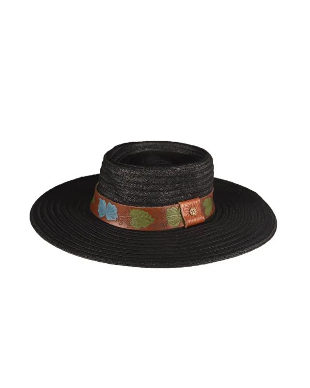 The Wanderer Straw Hat - Black sold by Fallen Broken Street