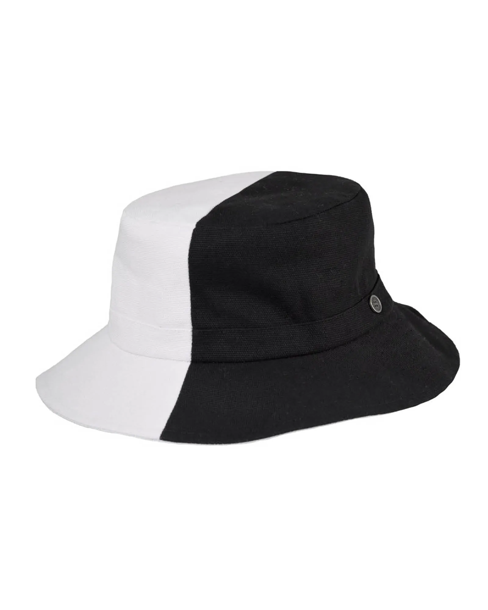 The FlipSide Bucket Hat - Black/White Reversible sold by Fallen Broken Street