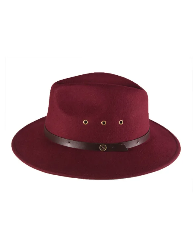 The RataTat Felt Hat- Wine sold by Fallen Broken Street