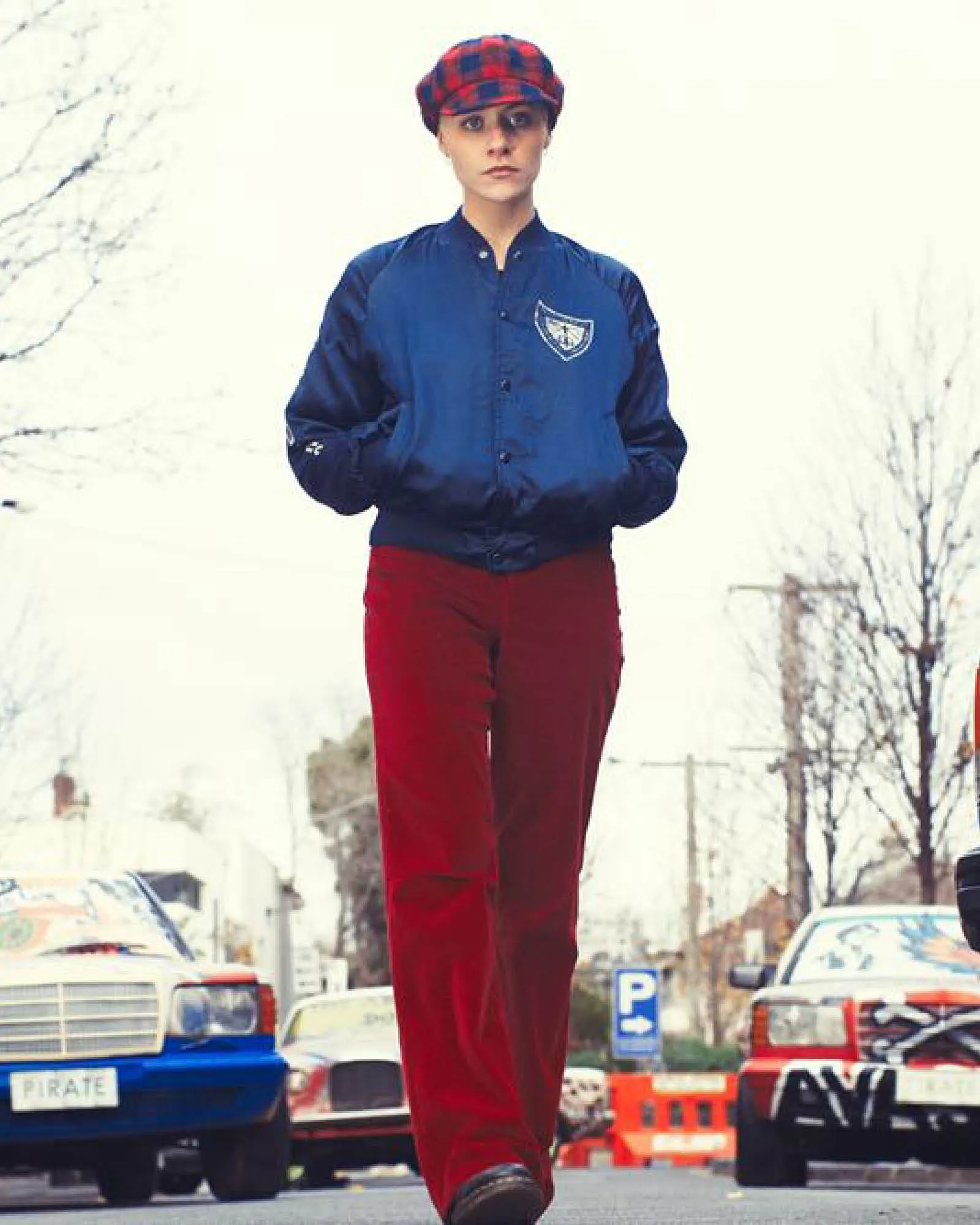 The Oliver Cap - Red Tartan sold by Fallen Broken Street product image thumbnail 2