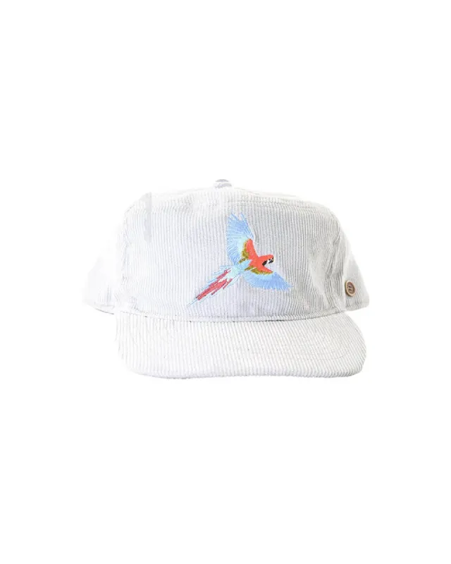 The Stash Cap - Corduroy - Snow Parrot sold by Fallen Broken Street