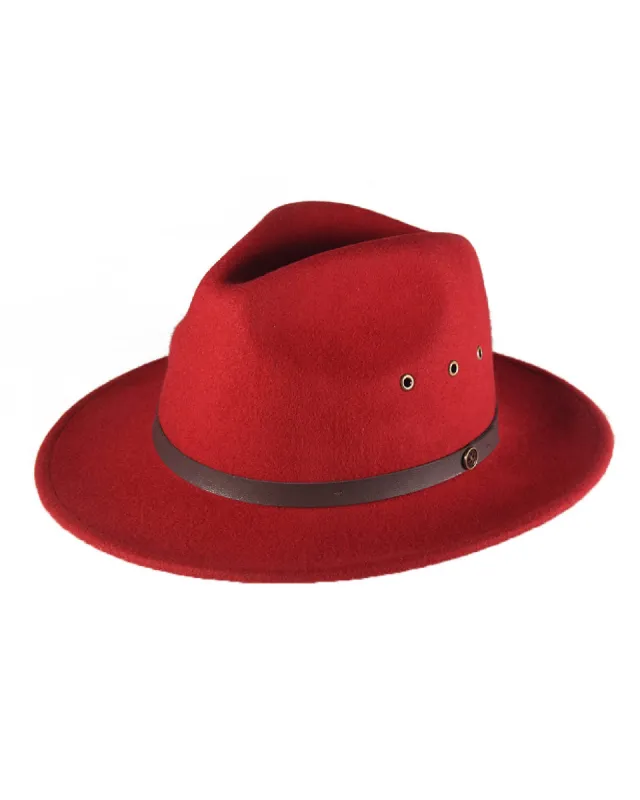 The RataTat Felt Hat- Red sold by Fallen Broken Street