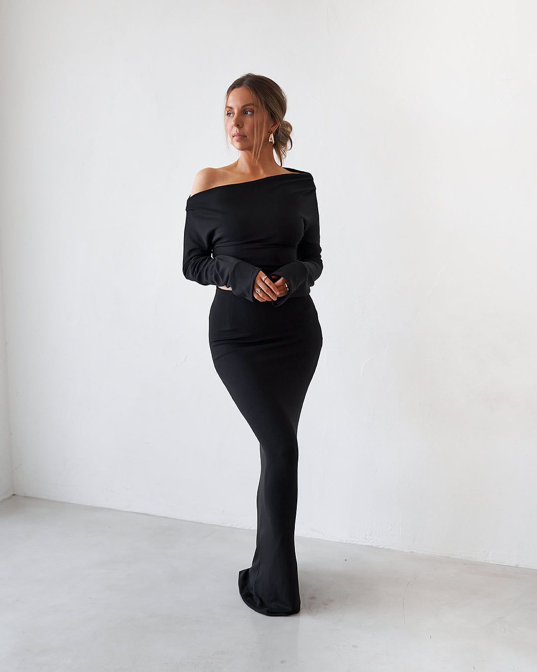 Cupro Long Sleeve Top - Black (Back Order) sold by Old Sport product image thumbnail 4