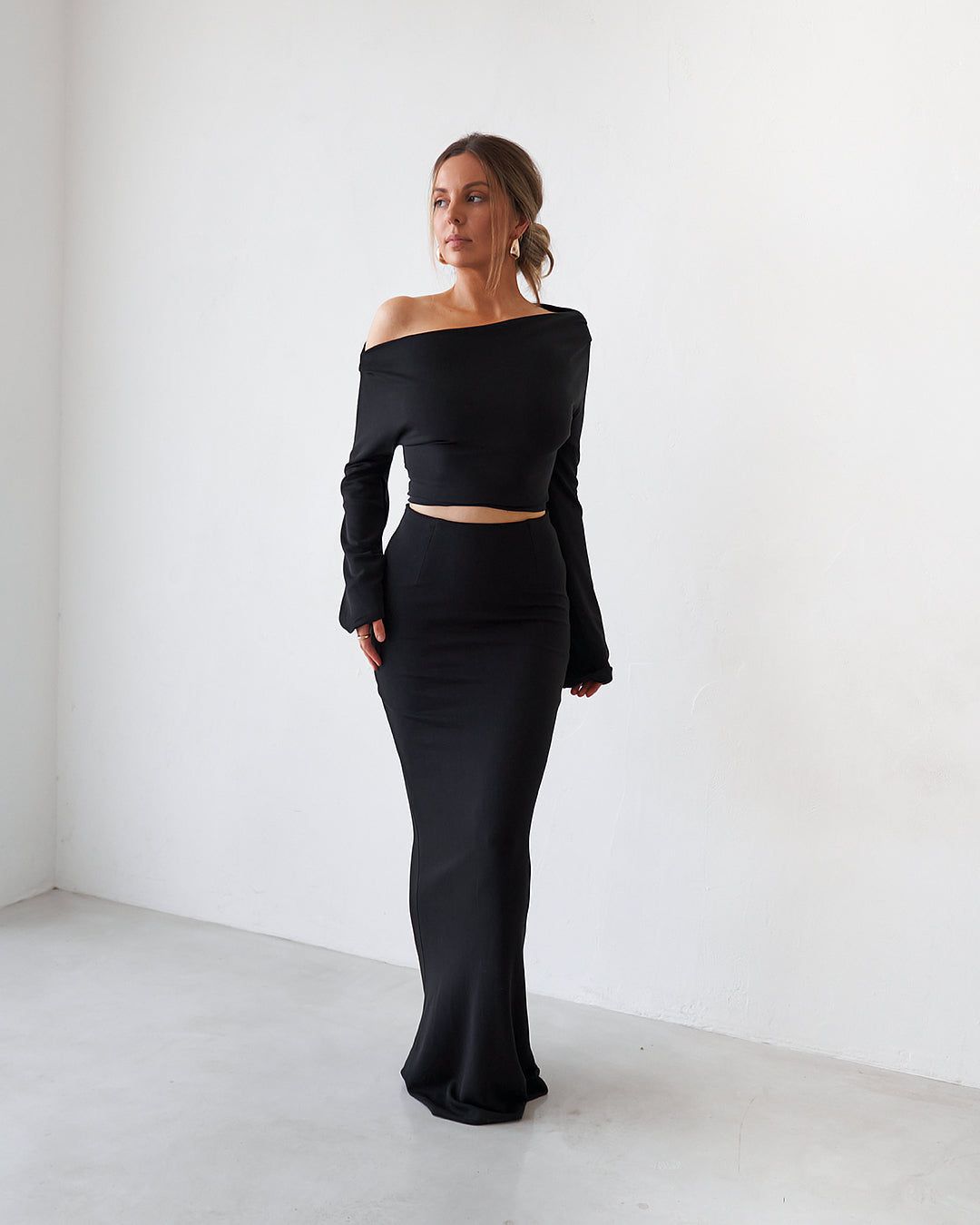 Cupro Long Sleeve Top - Black (Back Order) sold by Old Sport product image thumbnail 2