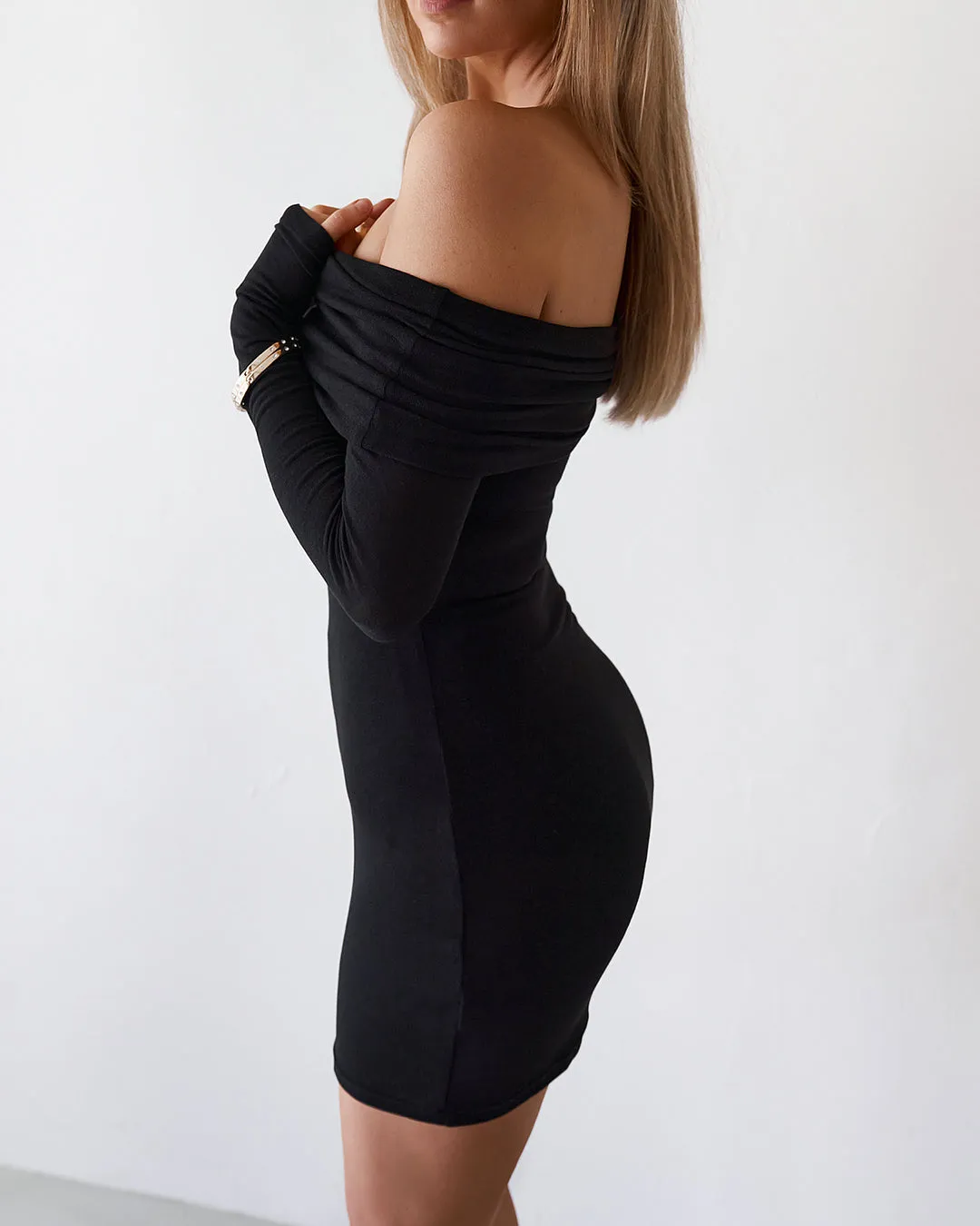 Sheer Mini Dress - Black sold by Old Sport product image thumbnail 5