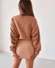 Sweat Mini Skirt - Washed Camel sold by Old Sport