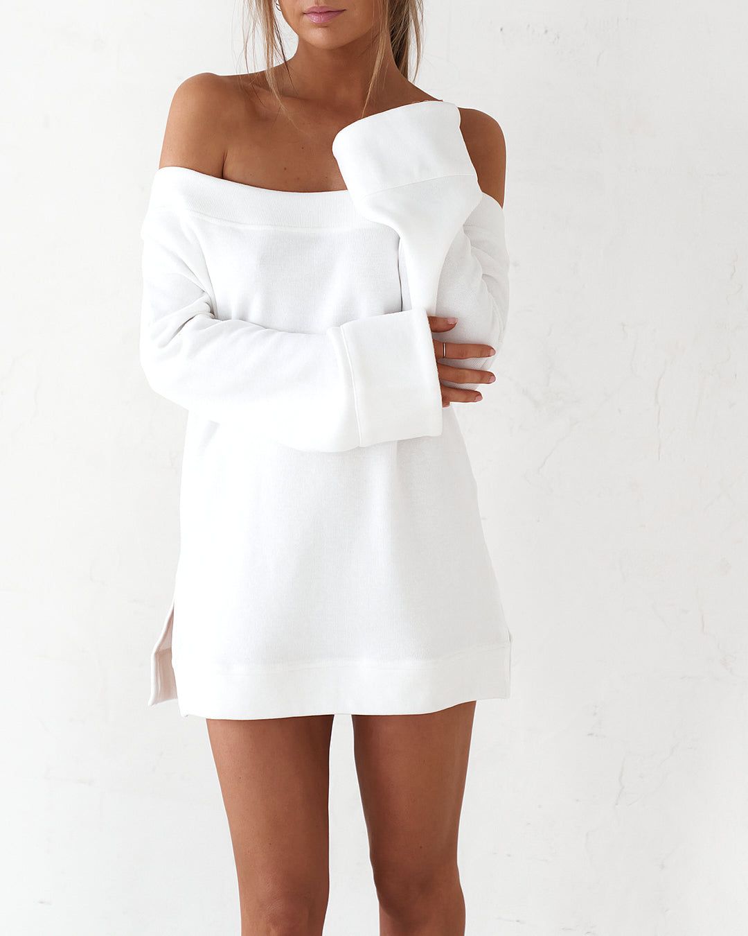 Off The Shoulder Mini Dress - White (Back Order) sold by Old Sport product image thumbnail 2