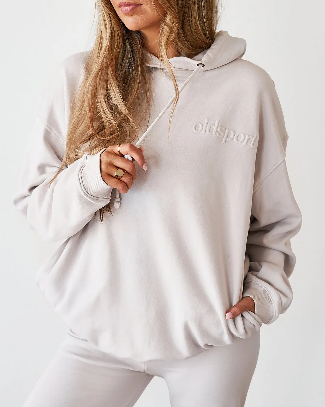 Embossed Hoodie - Almond sold by Old Sport product image thumbnail 2