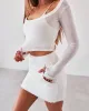 Sweat Mini Skirt - Milk sold by Old Sport