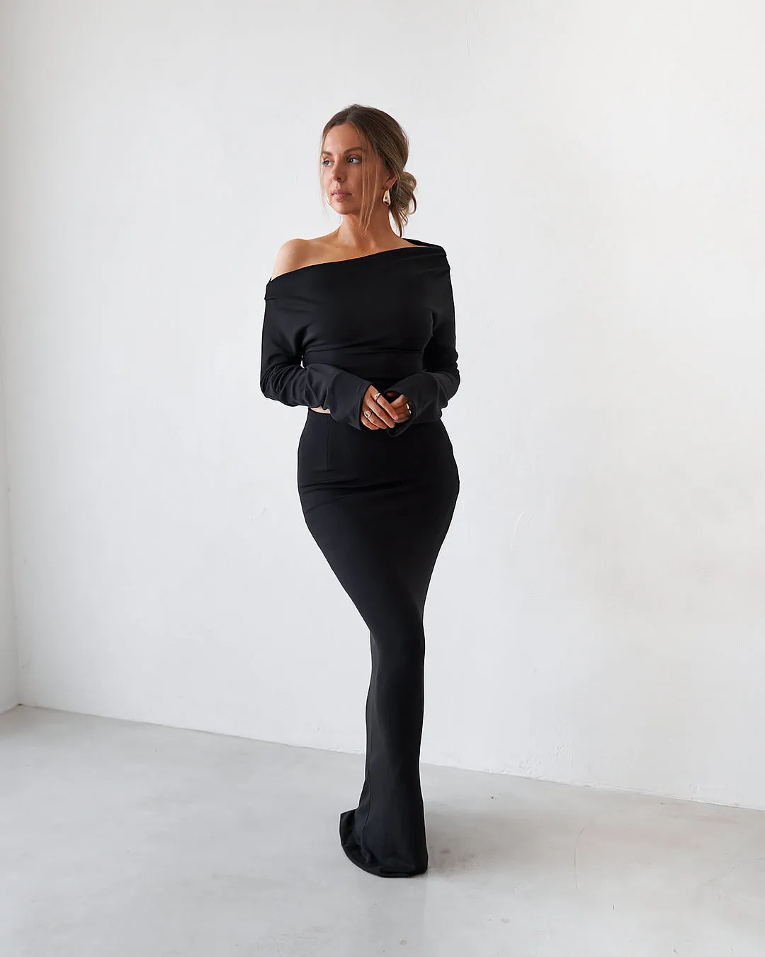 Cupro Long Sleeve Top - Black sold by Old Sport product image thumbnail 4