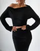Cupro Long Sleeve Top - Black sold by Old Sport