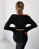 Cupro Long Sleeve Top - Black sold by Old Sport