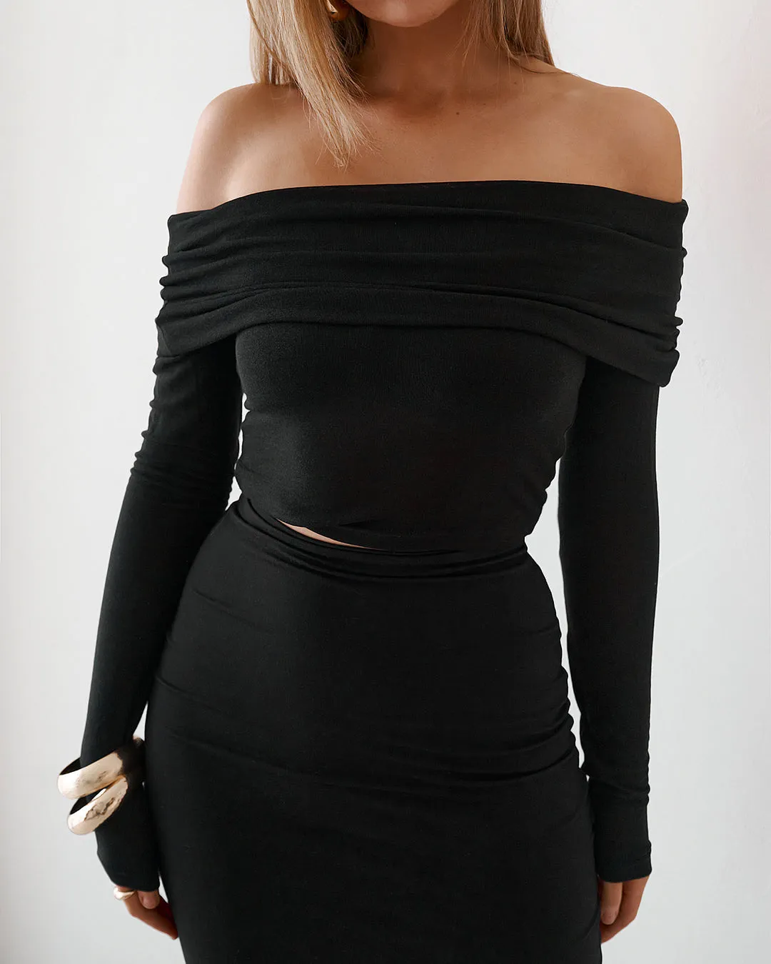 Sheer Long Sleeve Top - Black sold by Old Sport product image thumbnail 2