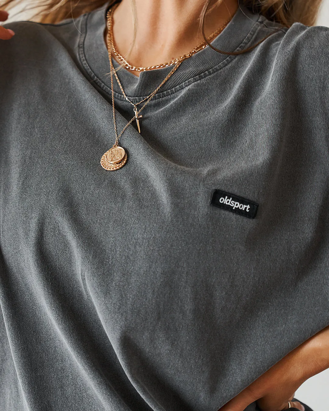 Oversized Tee - Washed Black sold by Old Sport product image thumbnail 3