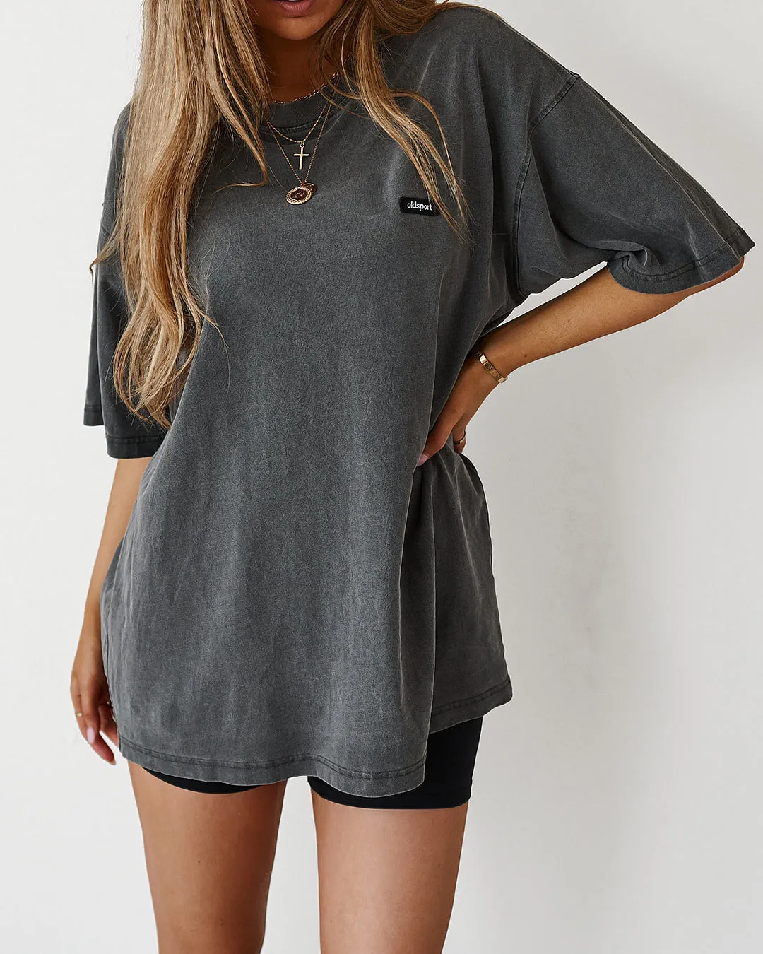 Oversized Tee - Washed Black sold by Old Sport