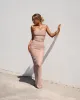 Power Mesh Maxi Skirt - Nude sold by Old Sport