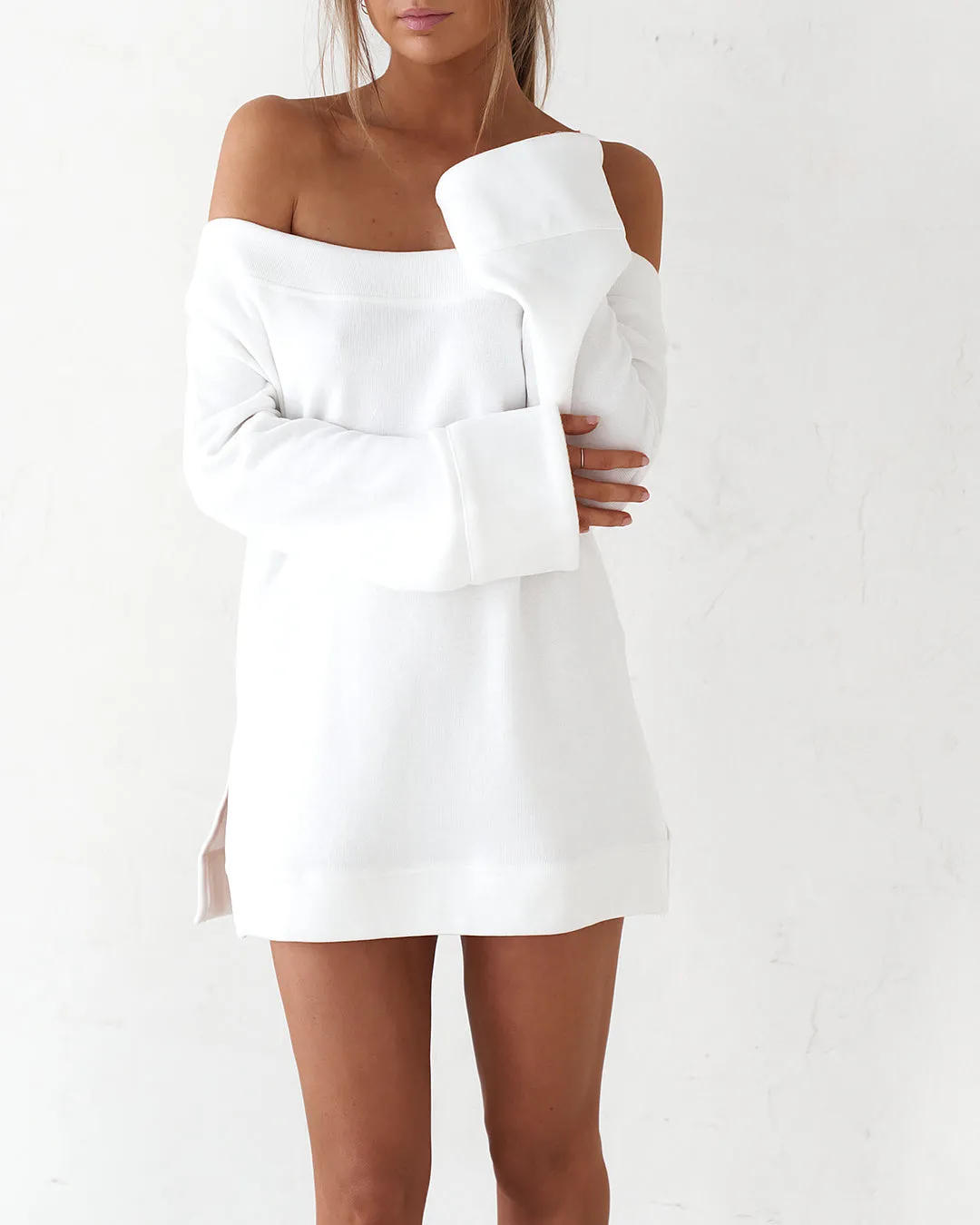 Off The Shoulder Mini Dress - White sold by Old Sport product image thumbnail 2