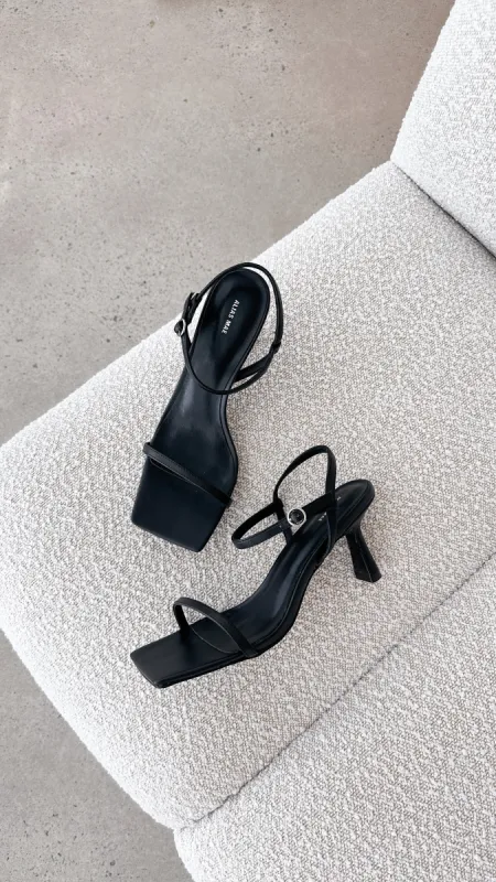 Scarlet Heel - Black Leather sold by Billy J
