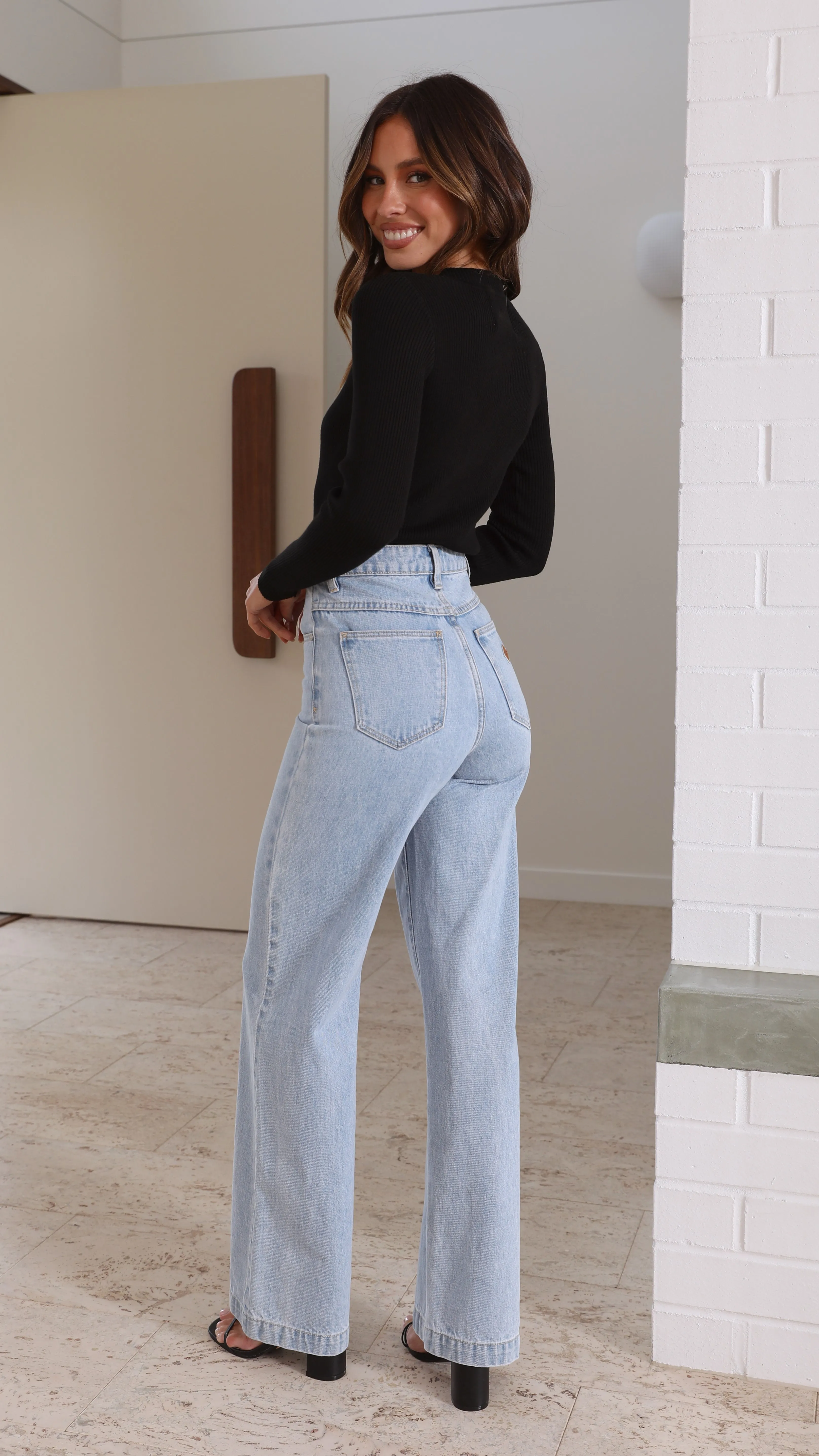 Ava Long Sleeve Top - Black sold by Billy J product image thumbnail 2