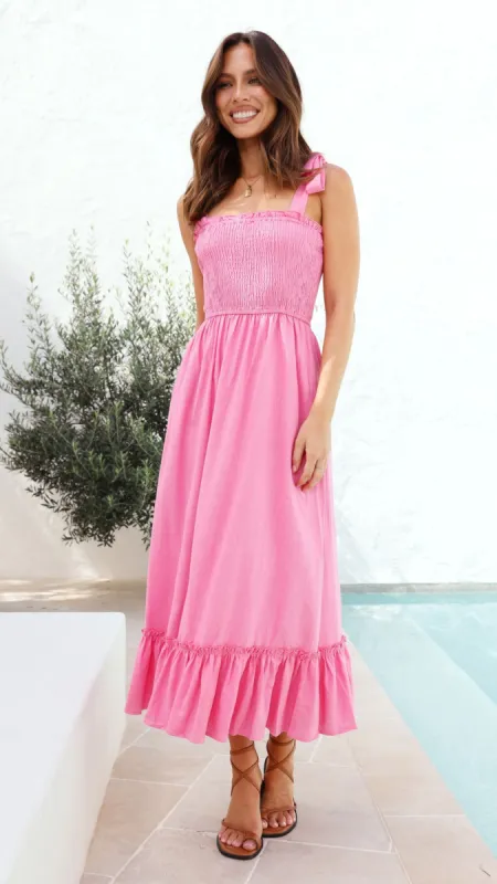 Cely Midi Dress - Pink sold by Billy J