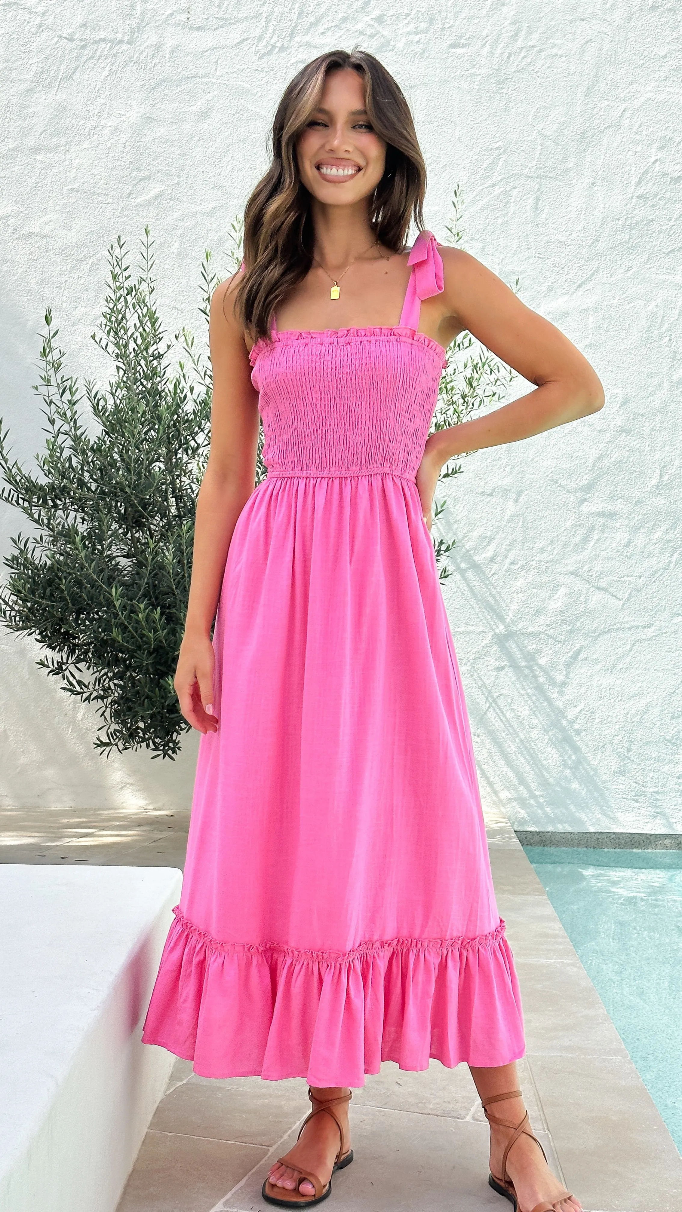 Cely Midi Dress - Pink sold by Billy J product image thumbnail 5
