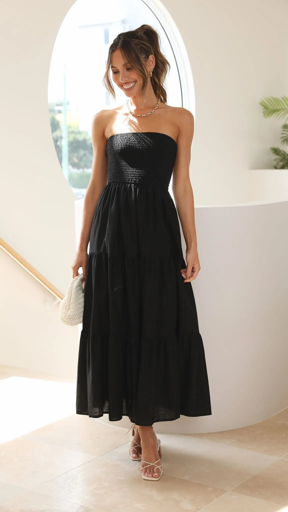 Brooke Maxi Dress - Black sold by Billy J