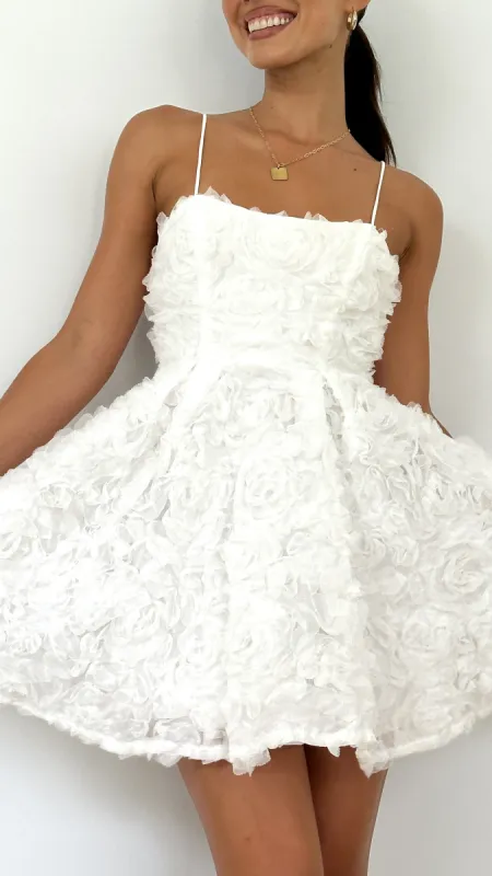 Ada Mini Dress - White sold by Billy J