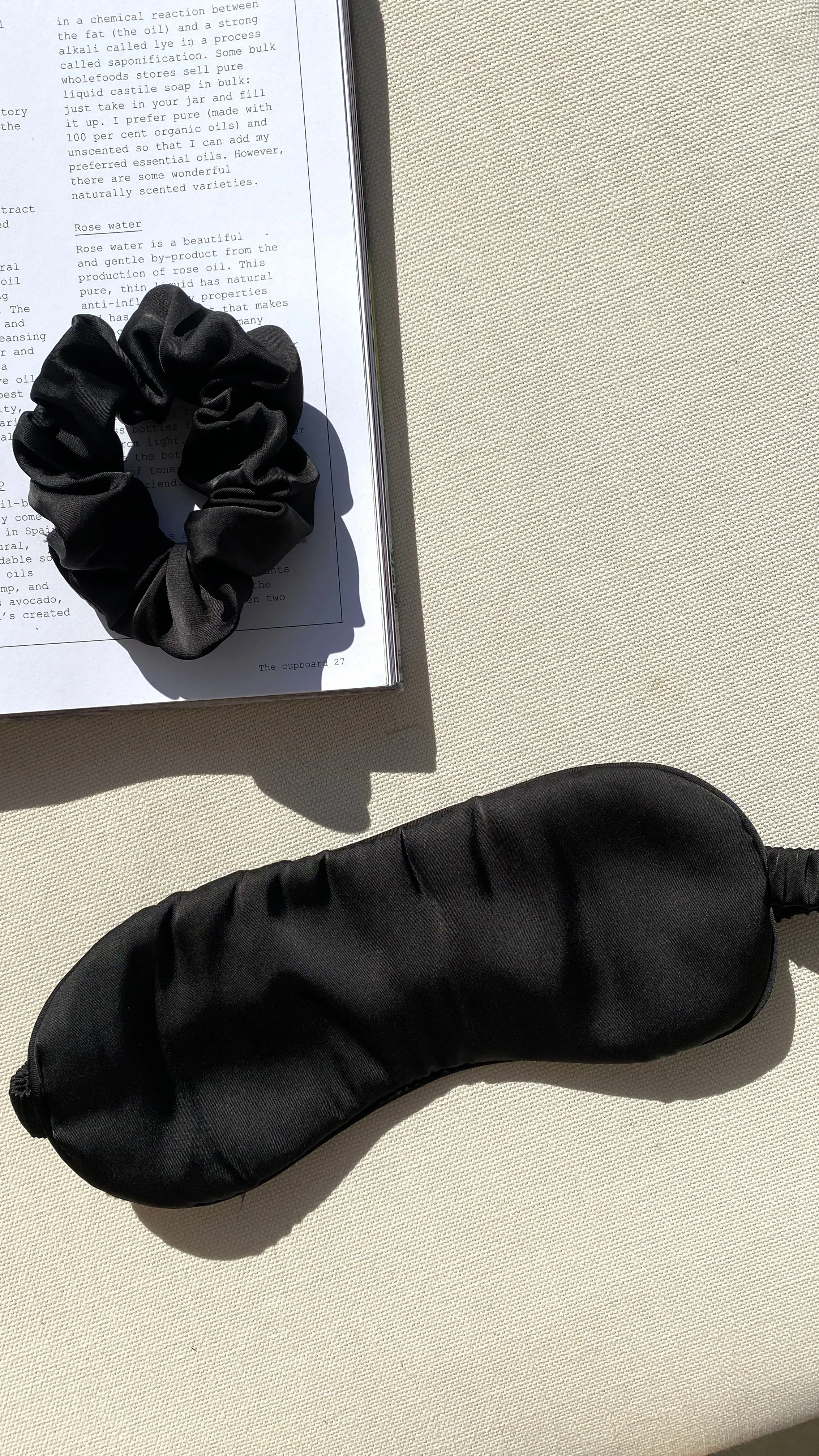 Harper Eye Mask & Scrunchie - Black sold by Billy J product image thumbnail 4