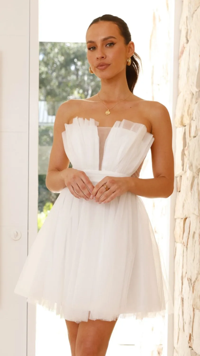 Mylee Mini Dress - White sold by Billy J product image thumbnail 5