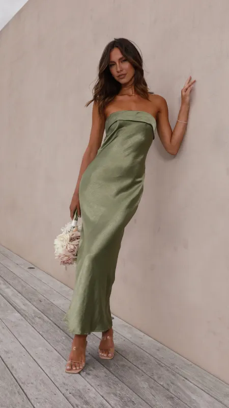 Gisele Maxi Dress - Olive sold by Billy J