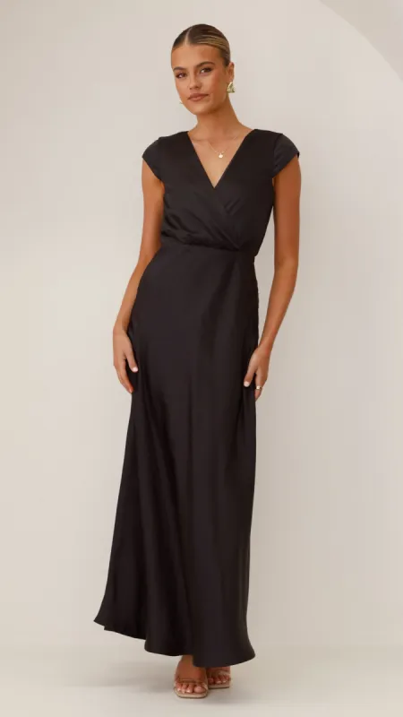 Selma Maxi Dress - Black sold by Billy J